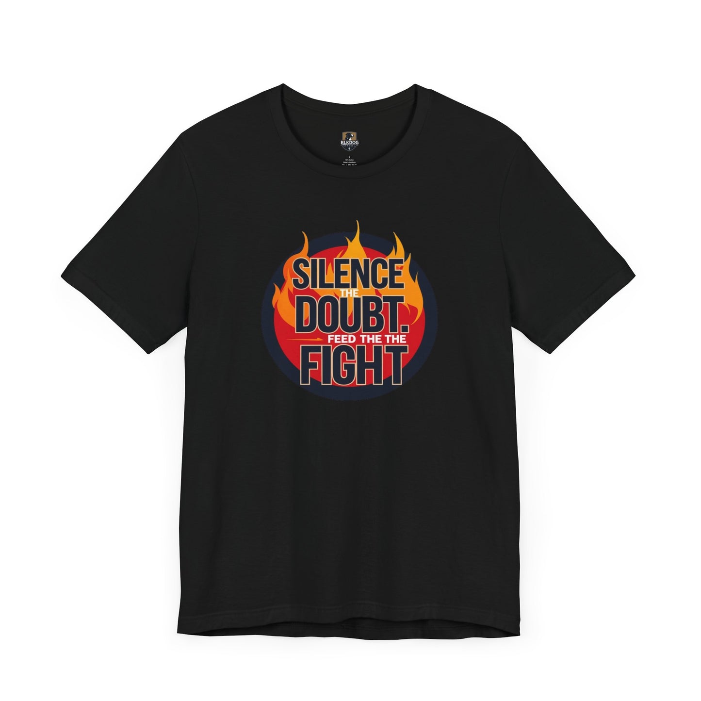 Empowering Message Tee - Silence Doubt, Feed the Fight, Motivational T-Shirt, Perfect for Fitness, Gifts for Athletes, Inspirational [...]