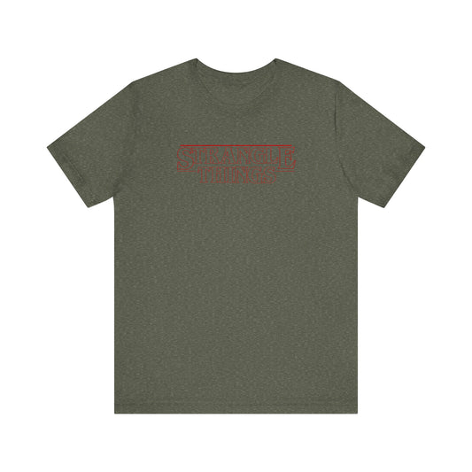 Strangle Things - Funny Stranger Things Unisex Tee Shirt, Strangle Things Graphic Shirt, Short Sleeve Tee, Unisex Jersey, Pop Culture
