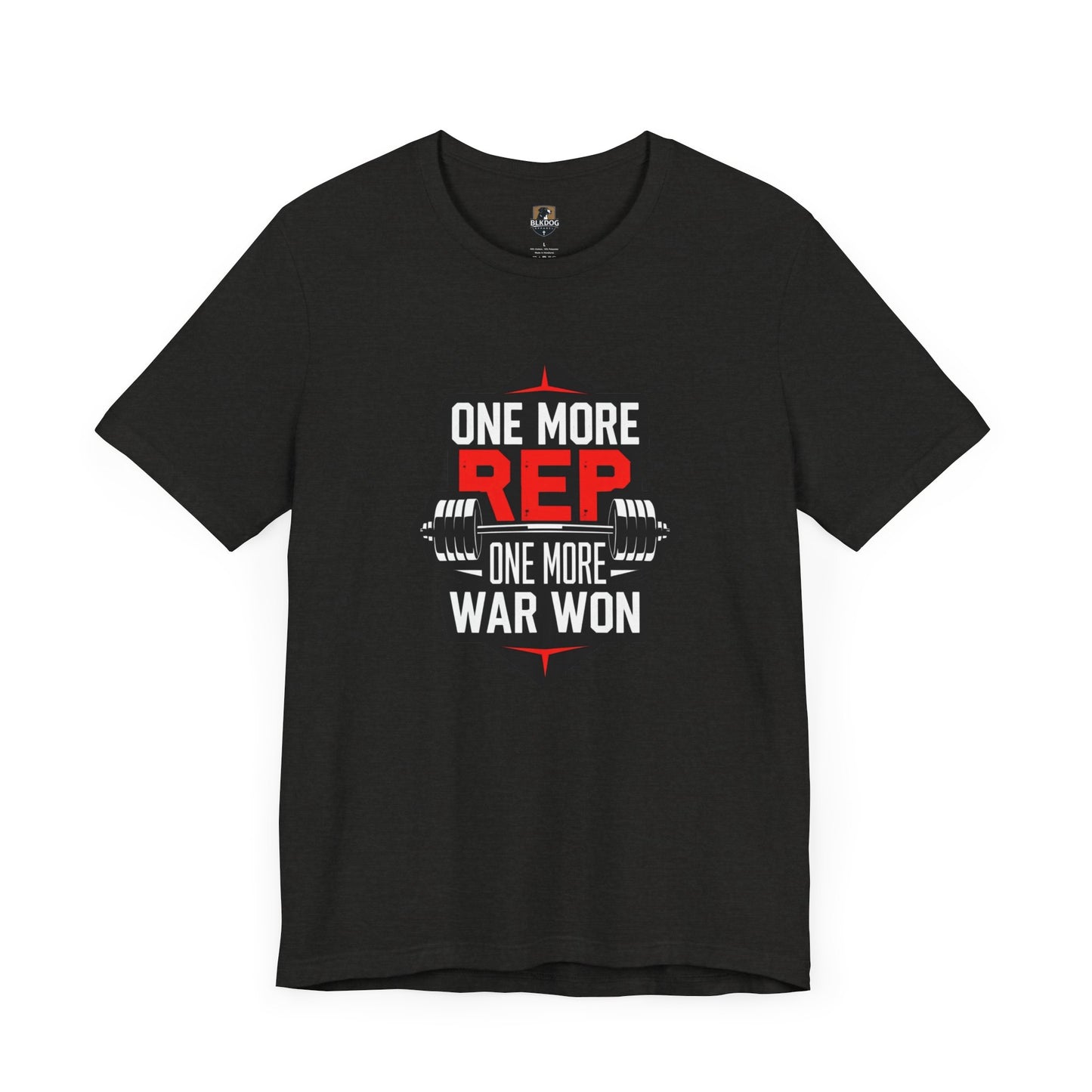 Motivational Fitness Tee - "One More Rep, One More War Won" Unisex Jersey Short Sleeve T-Shirt, Workout Shirt, Gym Apparel, Gift for [...]