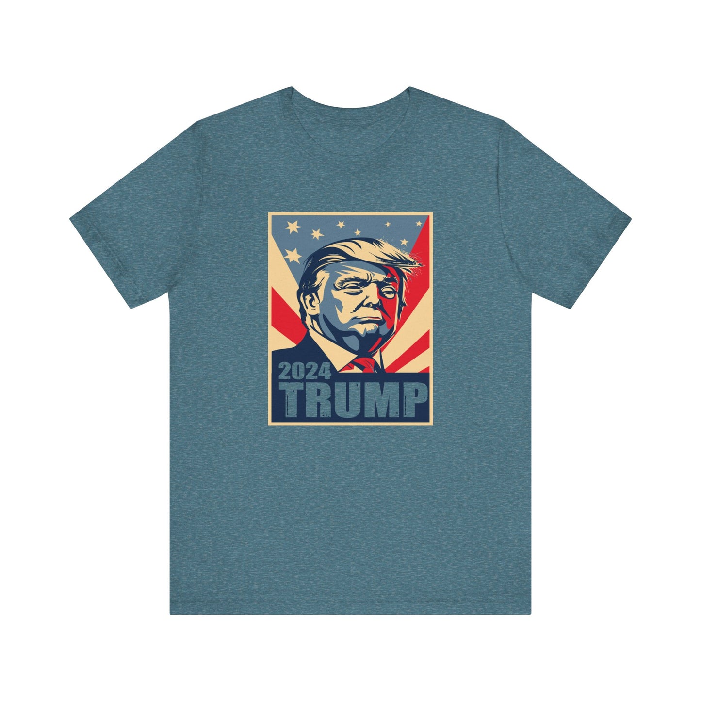Trump24 - Bust of Trump - #trump24 - Unisex Jersey Short Sleeve Tee