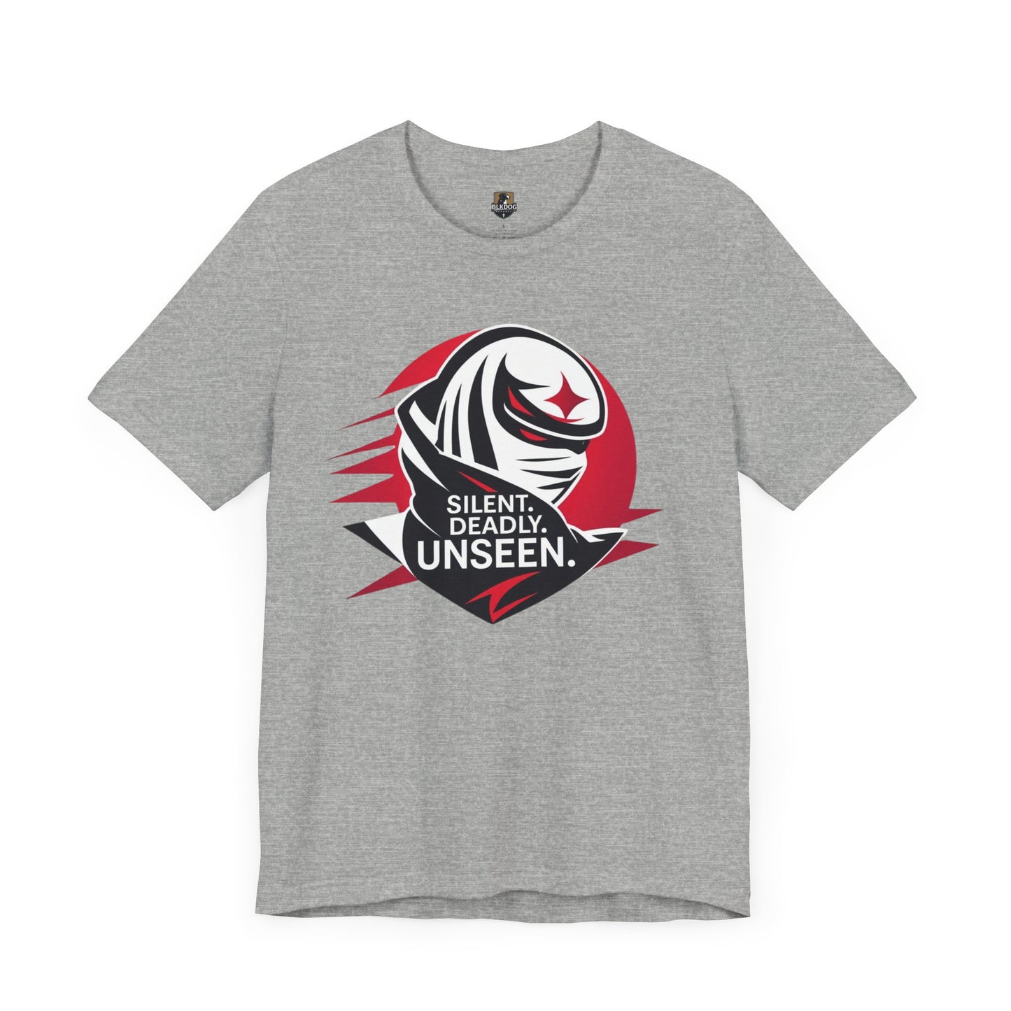 Silent Deadly Unseen Tee, Cool Graphic T-Shirt, Trendy Casual Wear, Gift for Ninja Fans, Streetwear Apparel, Unisex Short Sleeve Shirt