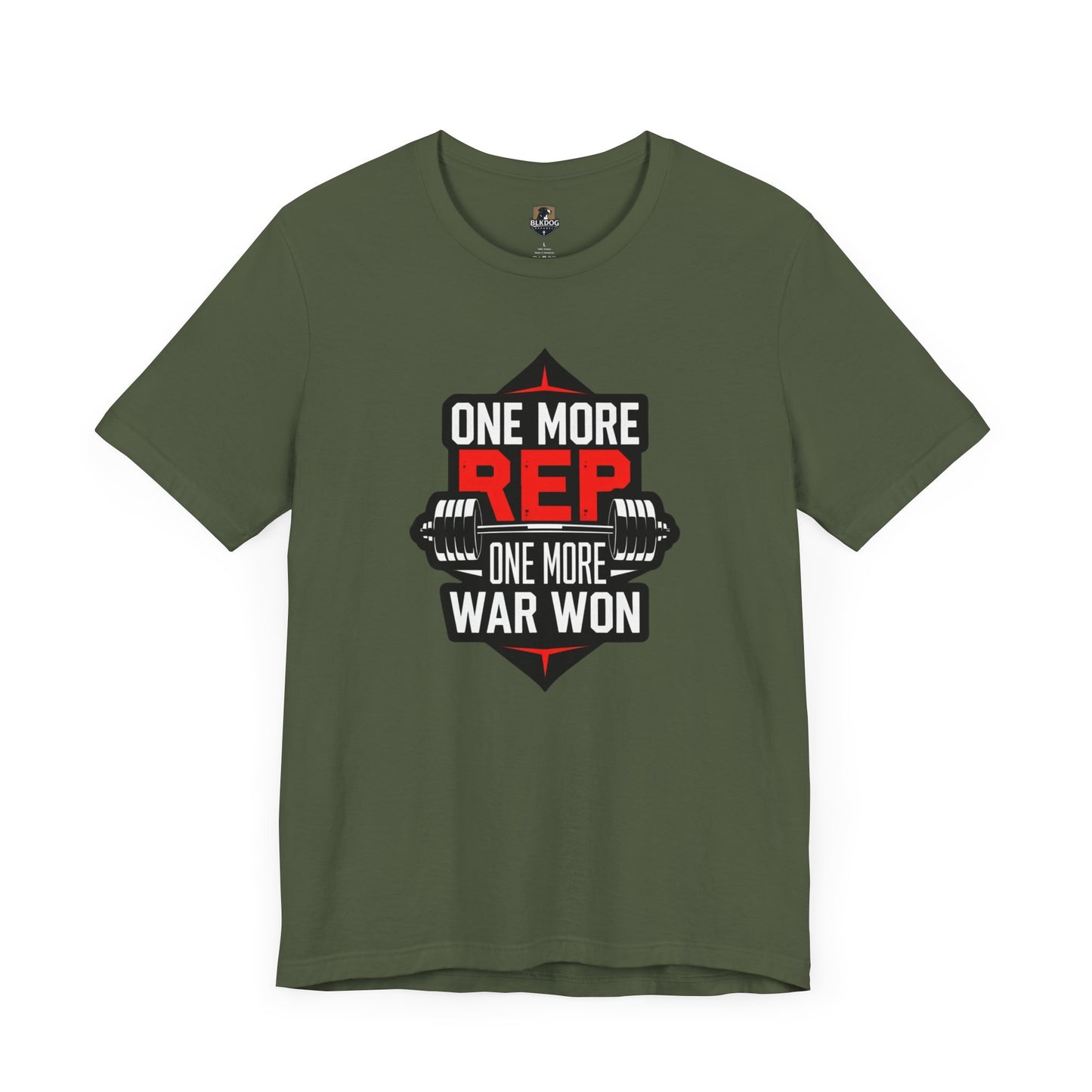 Motivational Fitness Tee - "One More Rep, One More War Won" Unisex Jersey Short Sleeve T-Shirt, Workout Shirt, Gym Apparel, Gift for [...]