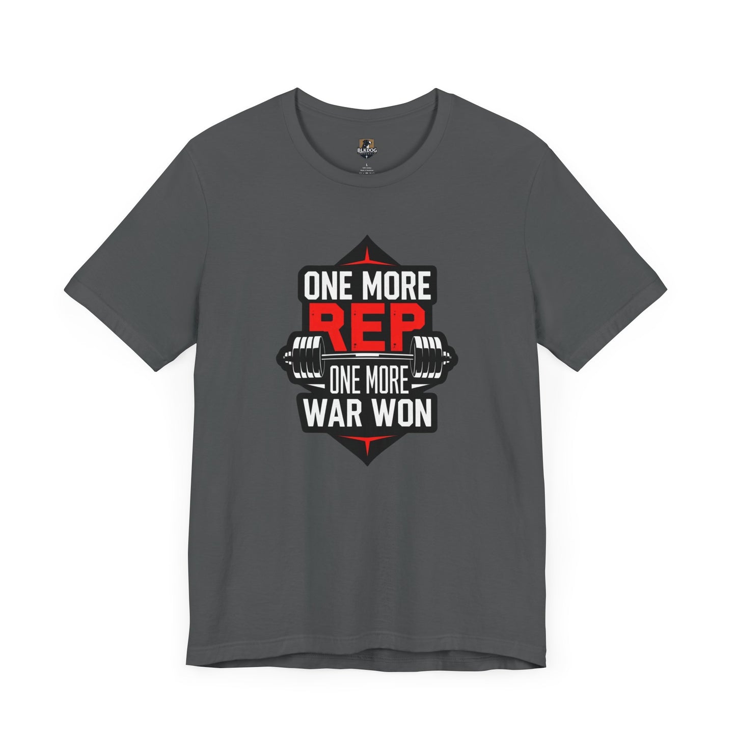 Motivational Fitness Tee - "One More Rep, One More War Won" Unisex Jersey Short Sleeve T-Shirt, Workout Shirt, Gym Apparel, Gift for [...]