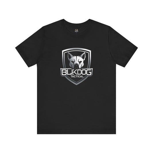BLKDOG Tactical Unisex Jersey Tee, Graphic Tee, Casual Wear, Gift for Dog Lovers, Military Inspired, Everyday Comfort