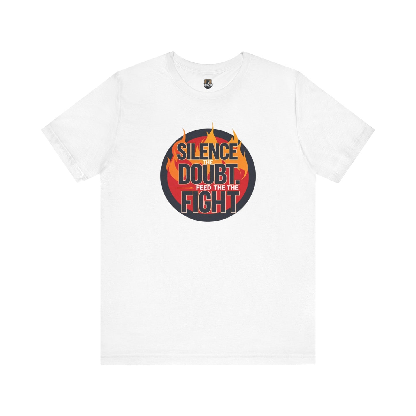 Empowering Message Tee - Silence Doubt, Feed the Fight, Motivational T-Shirt, Perfect for Fitness, Gifts for Athletes, Inspirational [...]