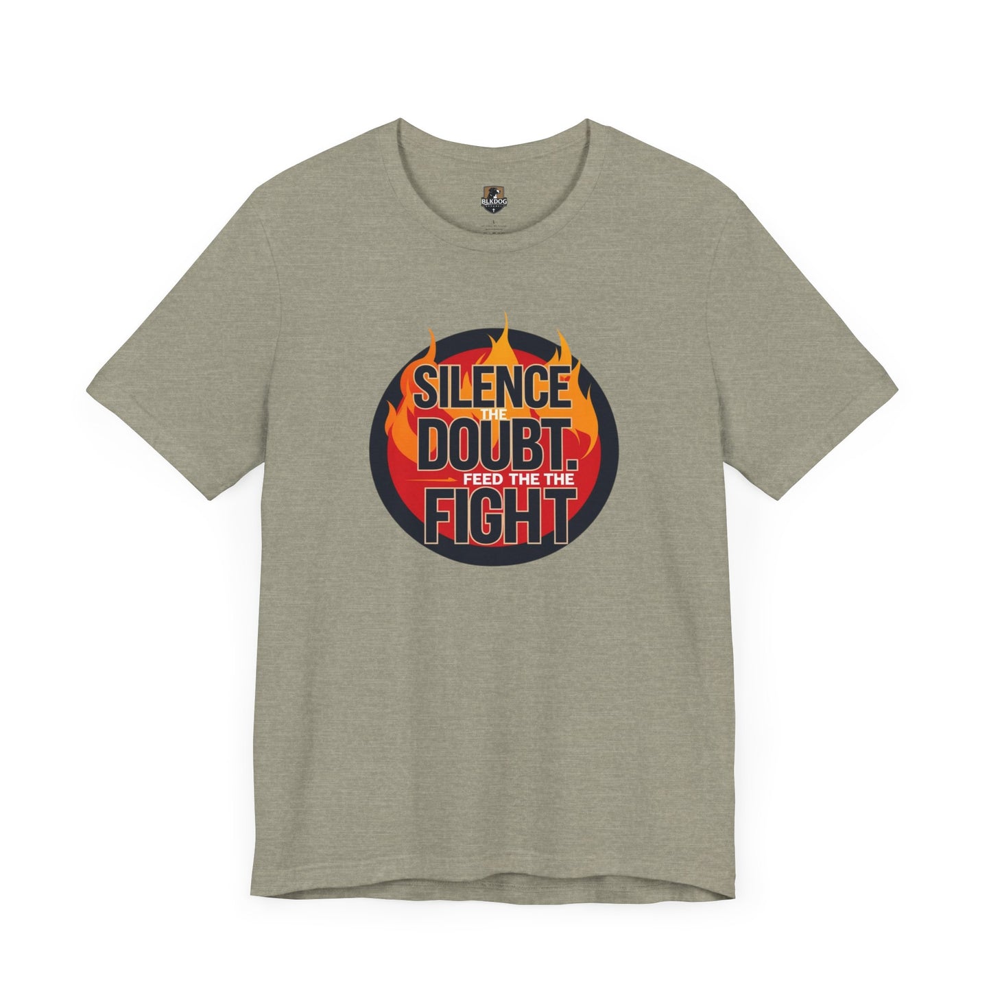 Empowering Message Tee - Silence Doubt, Feed the Fight, Motivational T-Shirt, Perfect for Fitness, Gifts for Athletes, Inspirational [...]