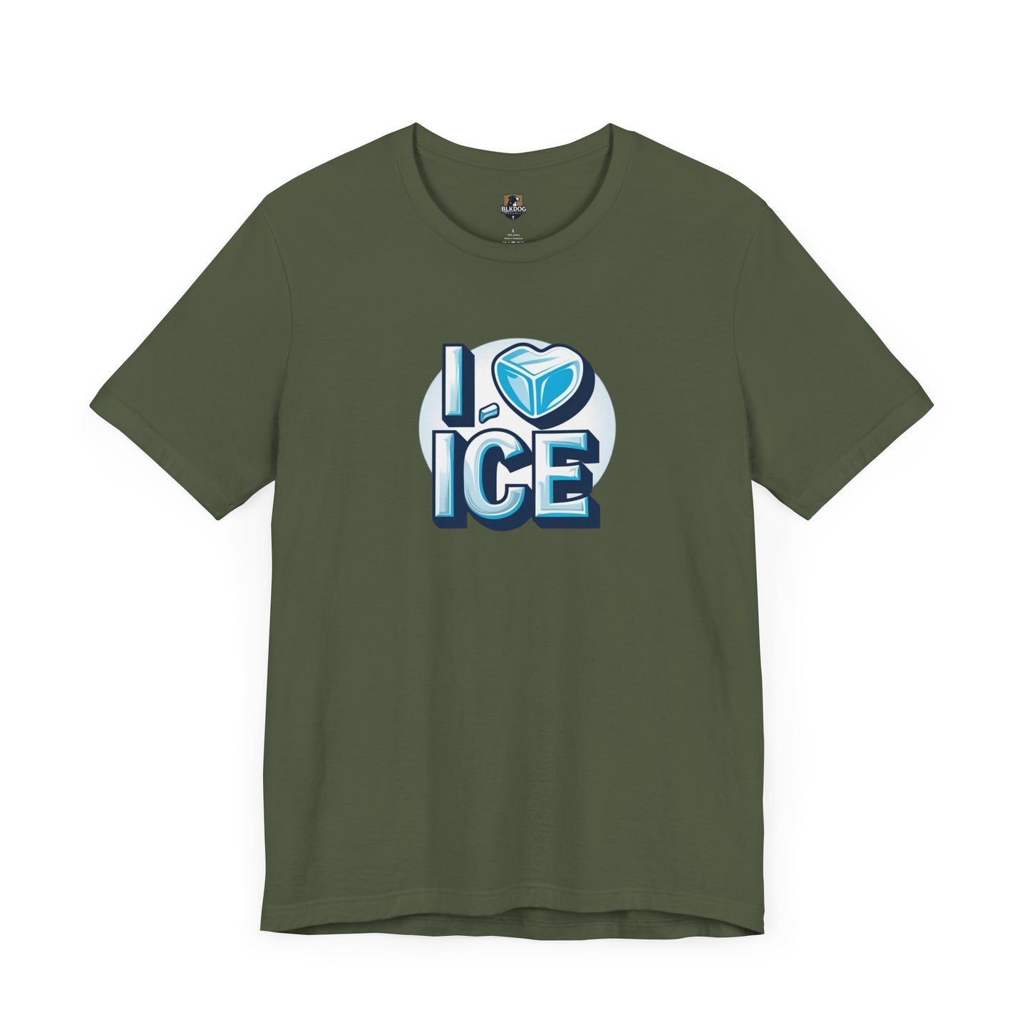 I Love Ice Unisex Short Sleeve Tee, Cute T-Shirt for Ice Cream Lovers, Summer Fashion, Gift for Friends, Ice Cream Party Attire