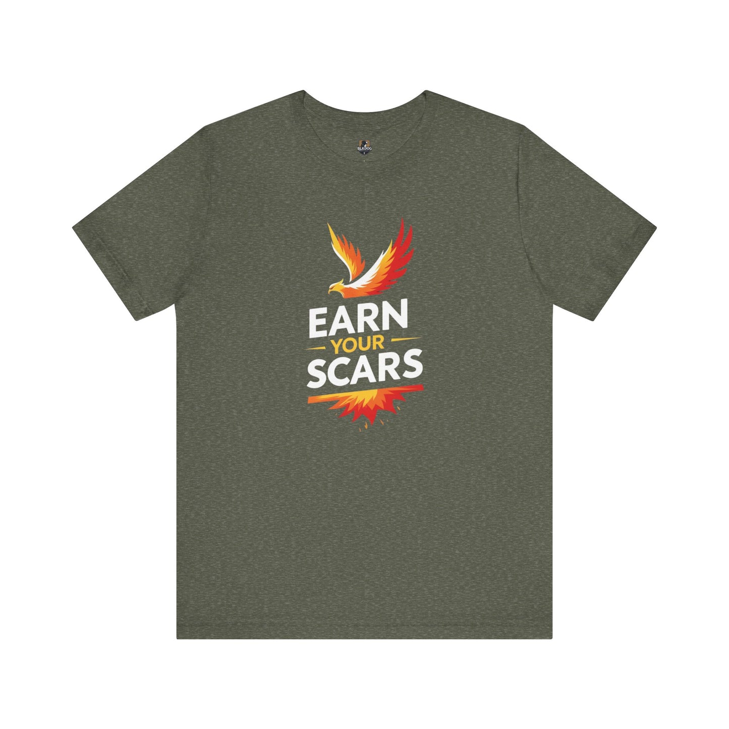 Empowering Graphic Tee: Earn Your Scars, Unisex T-Shirt, Motivational Shirt, Gifts for Athletes, Fitness Apparel, Casual Wear, [...]