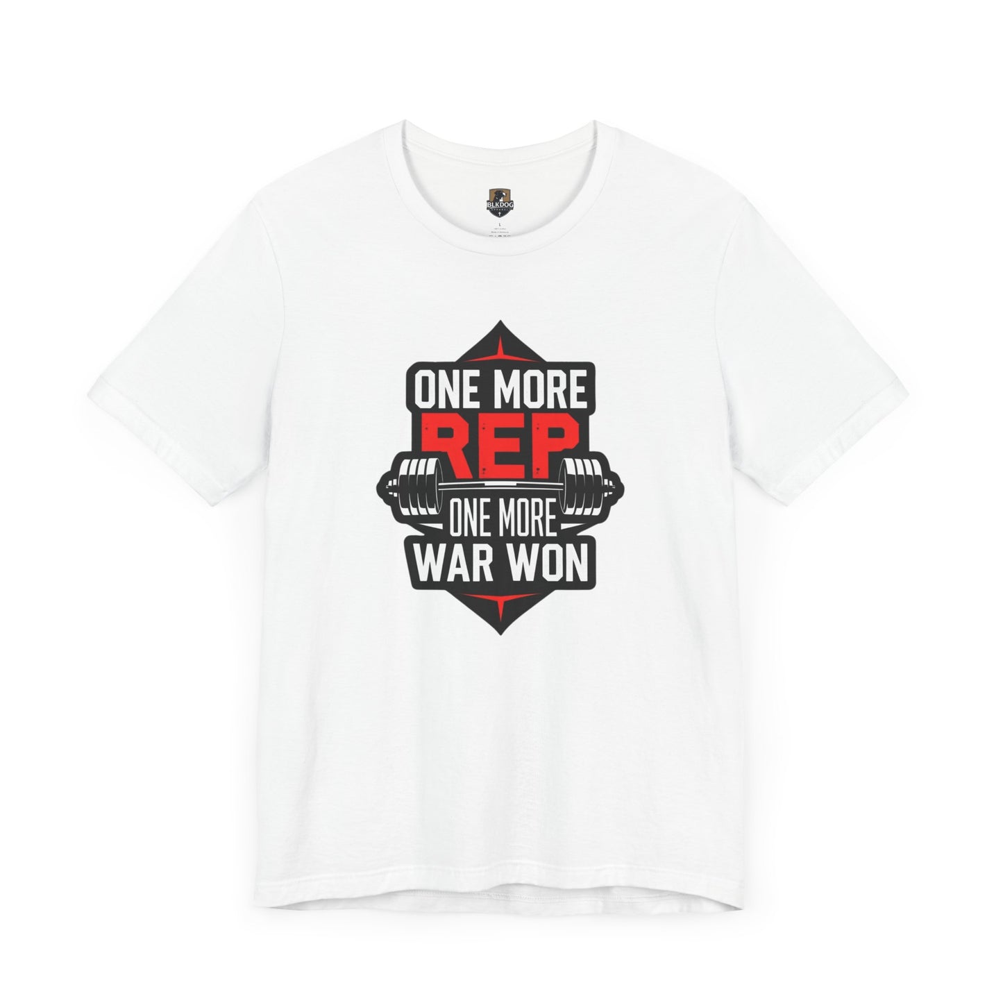 Motivational Fitness Tee - "One More Rep, One More War Won" Unisex Jersey Short Sleeve T-Shirt, Workout Shirt, Gym Apparel, Gift for [...]